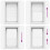 Plisse Blind 70x150cm White Pleated Blind 6