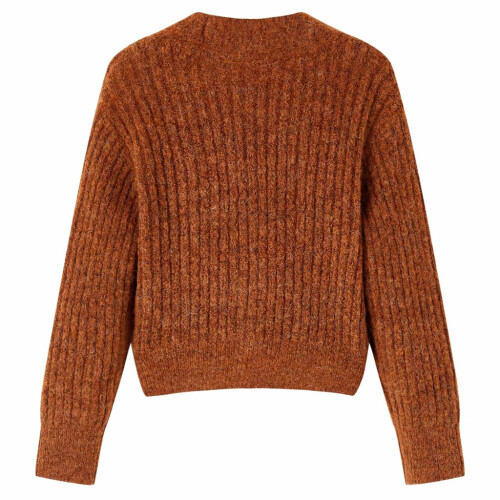 Kids' Cardigan Knitted Cognac 128 1