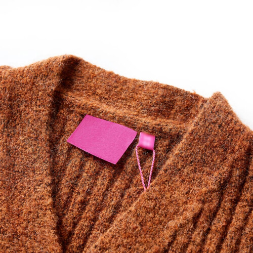 Kids' Cardigan Knitted Cognac 128 2