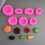 Collection de moules en Silicone durables, 7 pièces, pour la 6