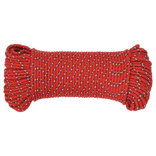 Berkfield Boat Rope Red 3 mm 100 m Polypropylene 2