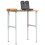 Berkfield Workbench Light Brown 80x60x(71.5-98) cm Solid Wood Oak 1