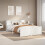 Berkfield Bookcase Bed without Mattress White 140x190cm Solid Wood Pine 1