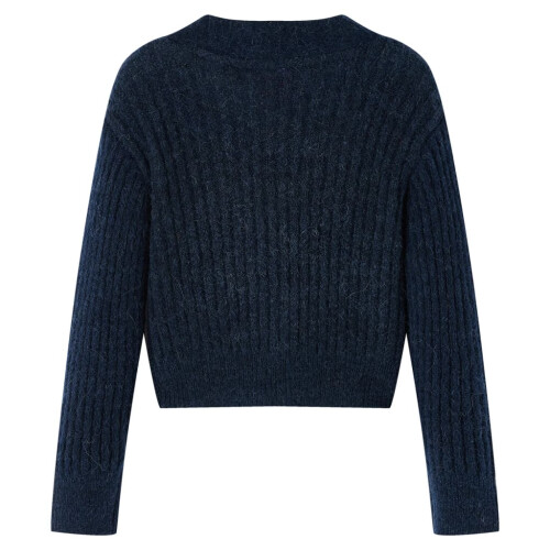 Kids' Cardigan Knitted Navy 116 1