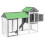 Berkfield Chicken Coop Grey 193x65x117 cm Solid Wood Pine 2