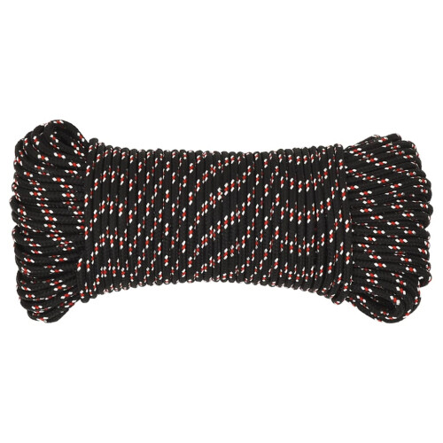 Berkfield Boat Rope Black 5 mm 25 m Polypropylene 2