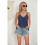 Casual Spaghetti Strap Cami Navy  L 6