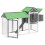 Berkfield Chicken Coop Grey 193x65x117 cm Solid Wood Pine 4