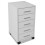 Berkfield Office Drawer Unit with Castors 5 Drawers White 4