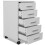 Berkfield Office Drawer Unit with Castors 5 Drawers White 5