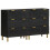Berkfield Sideboards 2 pcs Black 60x33x75 cm Engineered Wood 1