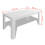Berkfield Dining Table 140x80x75 cm White 5
