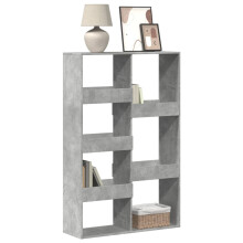 Berkfield Bookcase Concrete Grey 100x33x155.5 cm Engineered Wood