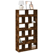 Berkfield Bookcase Smoked Oak 100x33x187.5 cm Engineered Wood