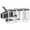 Berkfield Chicken Coop Grey 204x50x84 cm Solid Wood Pine 5