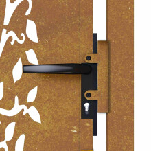 Berkfield Garden Gate 100x175 cm Corten Steel Tree Design