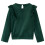 Kids' Blouse with Ruffles Dark Green 128 2