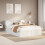 Berkfield Bed Frame without Mattress White 140x190 cm Solid Wood Pine 1