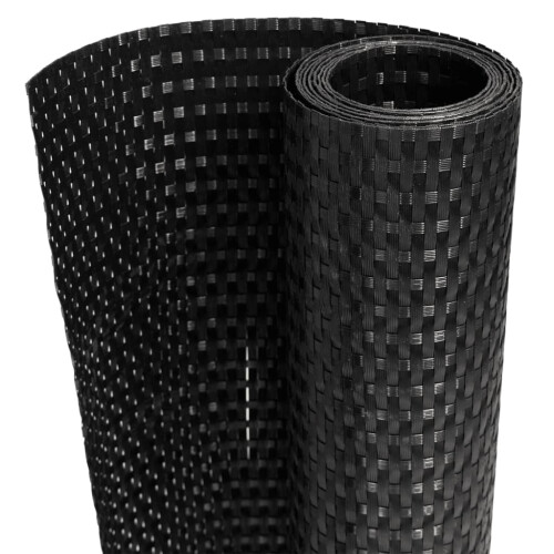 Berkfield Balcony Screen Black 1000x90 cm Poly Rattan 1