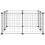 Berkfield 8-Panel Pet Cage Black 35x35 cm Steel 3