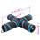 Berkfield Cat Tunnel 4-way Black and Blue 132 cm Polyester 6