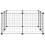 Berkfield 8-Panel Pet Cage Black 35x35 cm Steel 4
