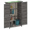 Berkfield Garden Tool Shed Grey 83x57x140 cm Solid Wood Pine 3
