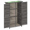 Berkfield Garden Tool Shed Grey 83x57x140 cm Solid Wood Pine 5