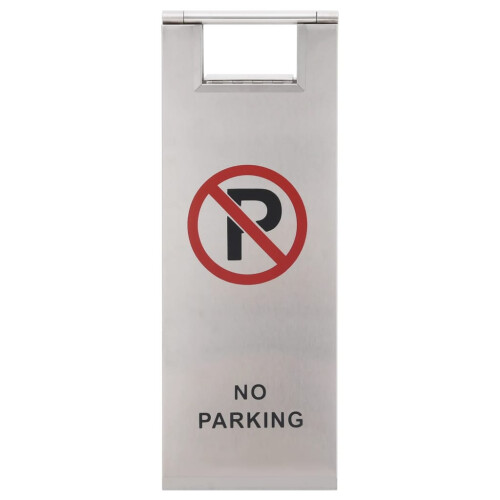 Berkfield Folding Parking Sign Stainless Steel 1