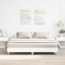 Berkfield Bed Frame without Mattress White 160x200cm Engineered Wood