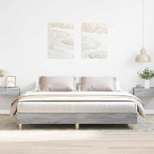 Berkfield Bed Frame without Mattress Grey Sonoma 180x200cm Engineered Wood