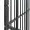 Berkfield Dog Playpen 4 Panel Black Galvanised Steel 8