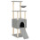 Berkfield Cat Tree with Sisal Scratching Posts Light Grey 153 cm 2