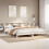 Berkfield Bed Frame without Mattress White 180x200 cm Super King Solid Wood Pine 1