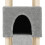 Berkfield Cat Tree with Sisal Scratching Posts Light Grey 153 cm 7