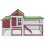 Berkfield Chicken Coop Mocha 186.5x58.5x113 cm Solid Wood Pine 3
