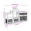 Berkfield Chicken Coop Mocha 186.5x58.5x113 cm Solid Wood Pine 8