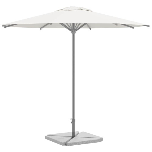 Berkfield Umbrella Weight Plates 4 pcs Grey Granite Triangular 14 kg