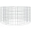 Berkfield Gabion Fire Pit ò 100 cm Galvanised Iron 2