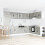 Berkfield Sink Base Cabinet Lucca 2 pcs Concrete Grey Engineered Wood 1