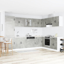 Berkfield Kitchen Cabinet Kalmar Concrete Grey 80 x 46 x 81.5 cm