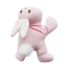 Soft Bunny Baby Bottle Holder with Plush Cover, Easy Grip and Padded Protection for Infants