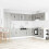 Berkfield Sink Base Cabinet Lucca 2 pcs Grey Sonoma Engineered Wood 1