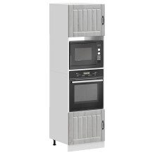 Berkfield Oven Cabinets 2 pcs Kalmar Grey Sonoma Engineered Wood