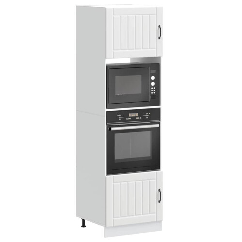 Berkfield Oven Cabinets 2 pcs Lucca White Engineered Wood