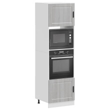Berkfield Oven Cabinets 2 pcs Porto Grey Sonoma Engineered Wood