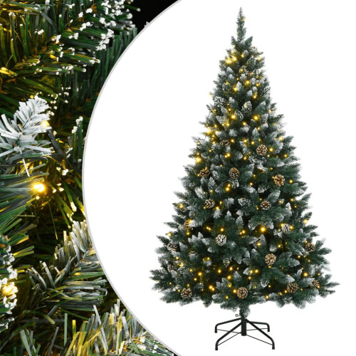 Berkfield Artificial Christmas Tree 300 LEDs 210 cm