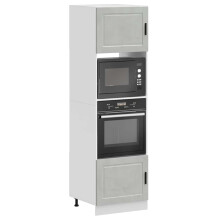 Berkfield Oven Cabinets 2 pcs Porto Concrete Grey Engineered Wood