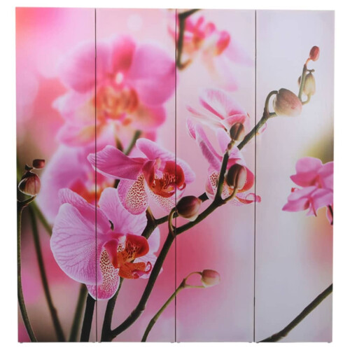 Berkfield Folding Room Divider 160x170 cm Flower 1
