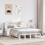 Berkfield Bookcase Bed without Mattress White 135x190 cm Double Solid Wood 1